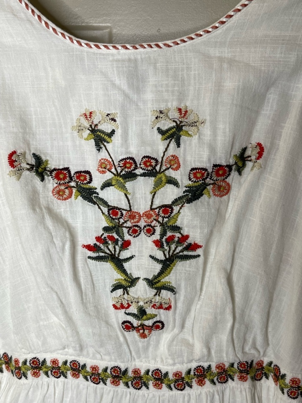 MSSP White Cotton Dress Care Sz XS - Picture 4 of 6